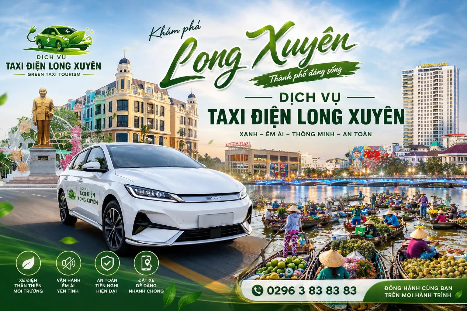 DỊCH VỤ TAXI ĐIỆN LONG XUYÊN